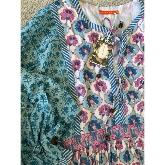 NWT Oliphant tie front mini dress, Small $288 - Picture 4 of 6